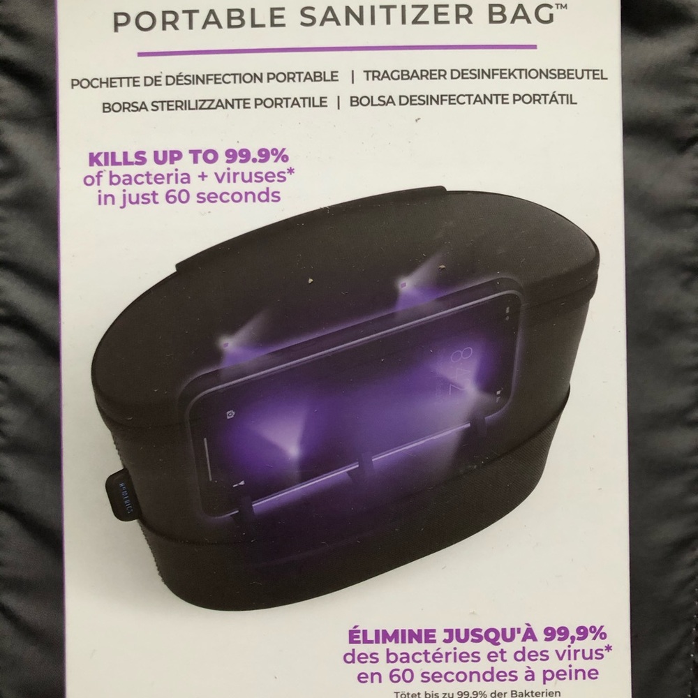 HoMedics UV-Clean Portable Sanitizer Bag - Black
